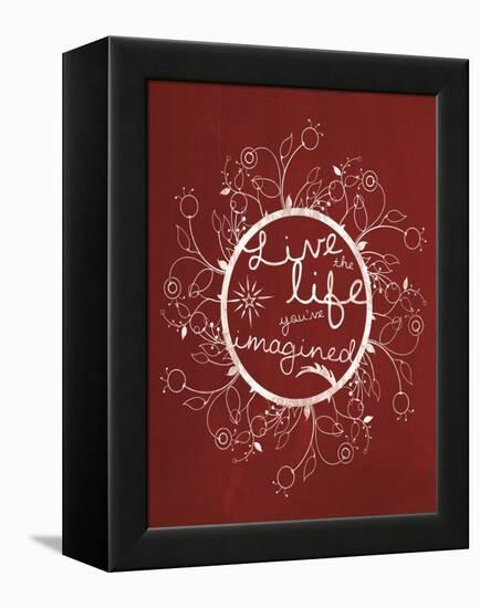 Red Chalk Imagine-Lauren Gibbons-Framed Stretched Canvas