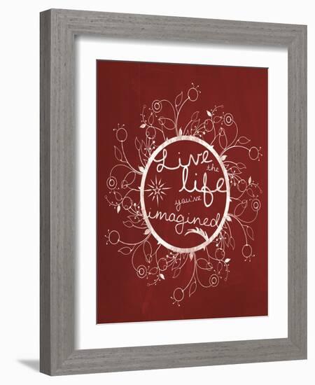 Red Chalk Imagine-Lauren Gibbons-Framed Art Print