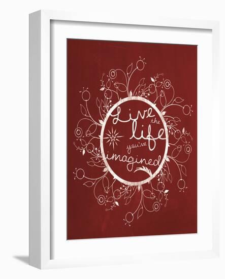 Red Chalk Imagine-Lauren Gibbons-Framed Art Print