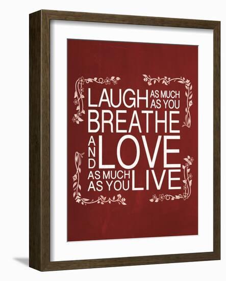 Red Chalk Laugh-Lauren Gibbons-Framed Art Print