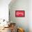 Red Cheers Sign-null-Framed Stretched Canvas displayed on a wall