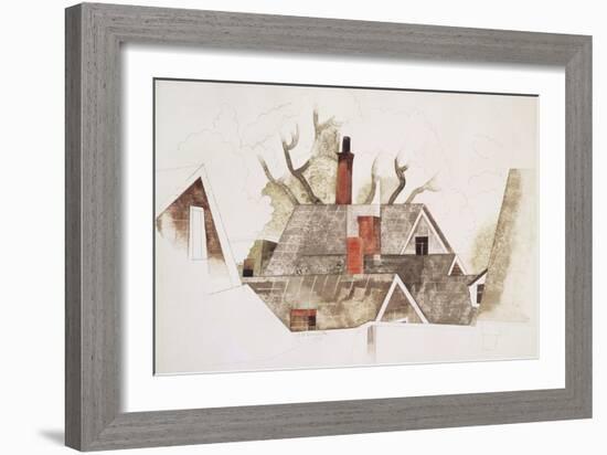 Red Chimneys-Charles Demuth-Framed Giclee Print