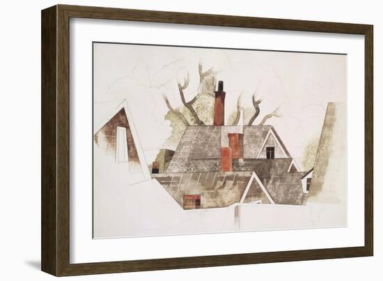 Red Chimneys-Charles Demuth-Framed Giclee Print