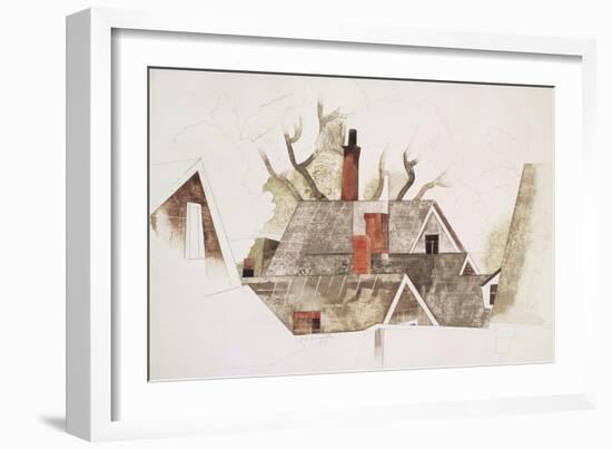 Red Chimneys-Charles Demuth-Framed Giclee Print