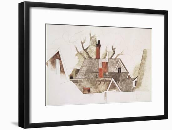 Red Chimneys-Charles Demuth-Framed Giclee Print