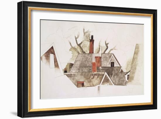 Red Chimneys-Charles Demuth-Framed Giclee Print