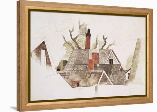 Red Chimneys-Charles Demuth-Framed Premier Image Canvas