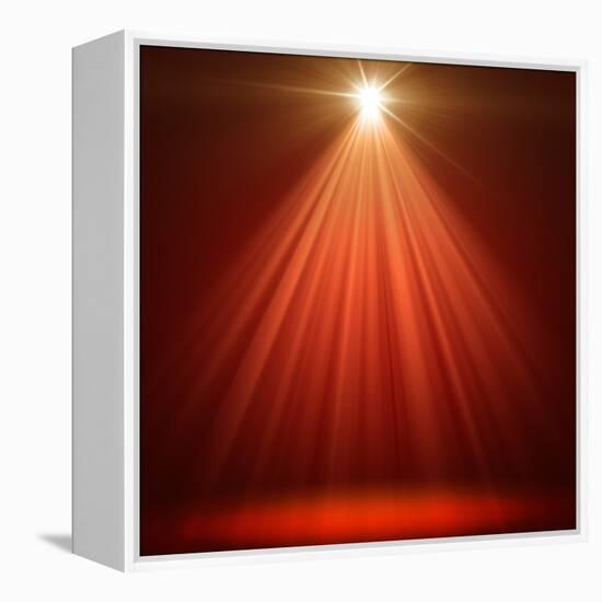 Red Christmas Background-g_peshkova-Framed Premier Image Canvas