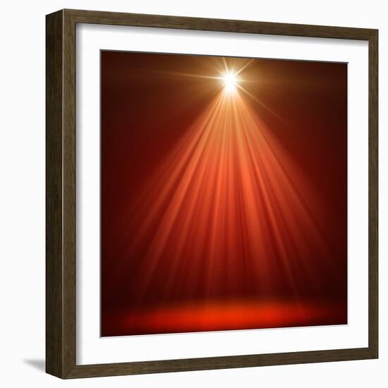 Red Christmas Background-g_peshkova-Framed Photographic Print