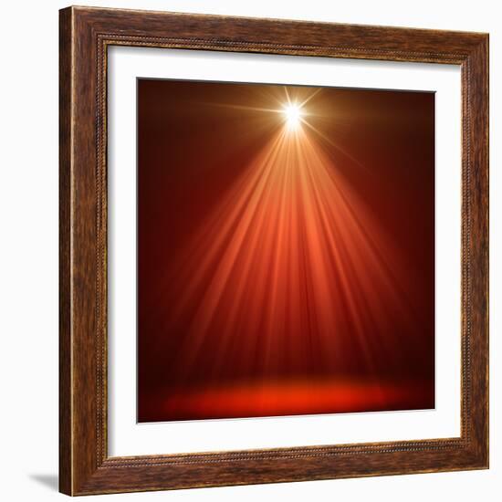 Red Christmas Background-g_peshkova-Framed Photographic Print