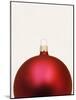 Red Christmas tree decorations-null-Mounted Photographic Print