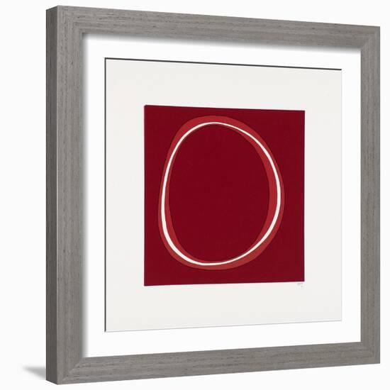 Red Circle-Alex Dunn-Framed Giclee Print