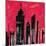 Red Cityscape-Paul Brent-Mounted Art Print