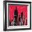 Red Cityscape-Paul Brent-Framed Art Print