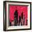 Red Cityscape-Paul Brent-Framed Art Print