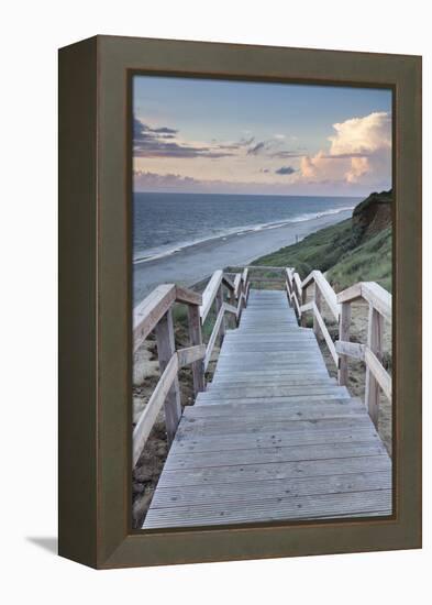 Red Cliff, Kampen, Sylt, North Frisian Islands, Nordfriesland, Schleswig Holstein, Germany, Europe-Markus Lange-Framed Premier Image Canvas