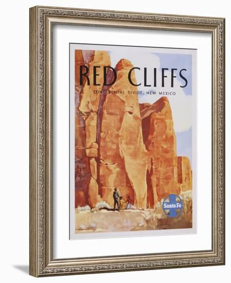 Red Cliffs Poster-null-Framed Giclee Print