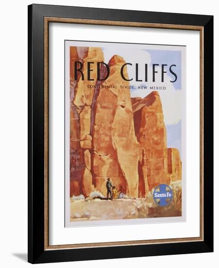 Red Cliffs Poster-null-Framed Giclee Print