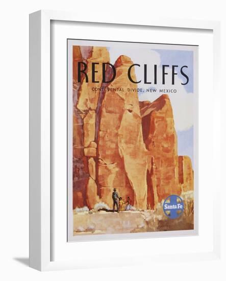 Red Cliffs Poster-null-Framed Giclee Print