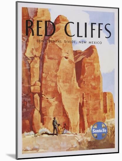 Red Cliffs Poster-null-Mounted Giclee Print