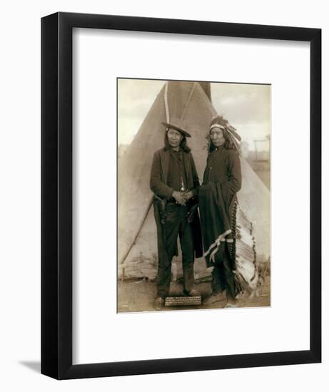 Red Cloud and American Horse, 1891-John C. H. Grabill-Framed Photographic Print