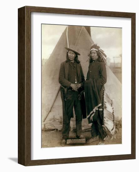 Red Cloud and American Horse, 1891-John C. H. Grabill-Framed Photographic Print