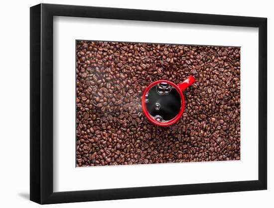 Red Coffee Cup-Steve Gadomski-Framed Photographic Print