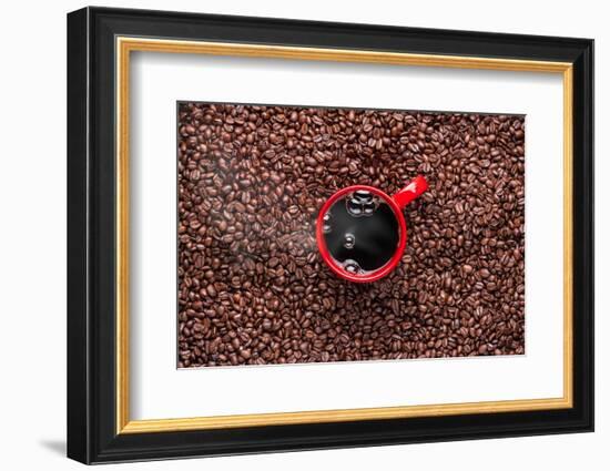 Red Coffee Cup-Steve Gadomski-Framed Photographic Print