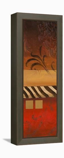 Red Collage II-Patricia Pinto-Framed Stretched Canvas