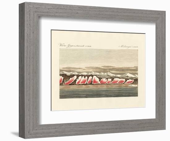 Red-Coloured Snow-null-Framed Giclee Print