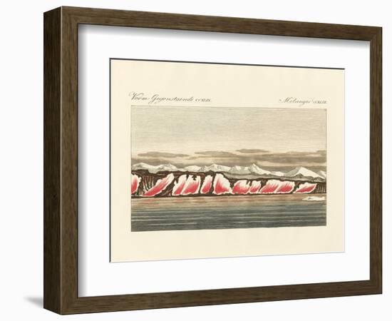 Red-Coloured Snow--Framed Giclee Print