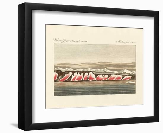 Red-Coloured Snow-null-Framed Giclee Print