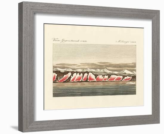 Red-Coloured Snow-null-Framed Giclee Print