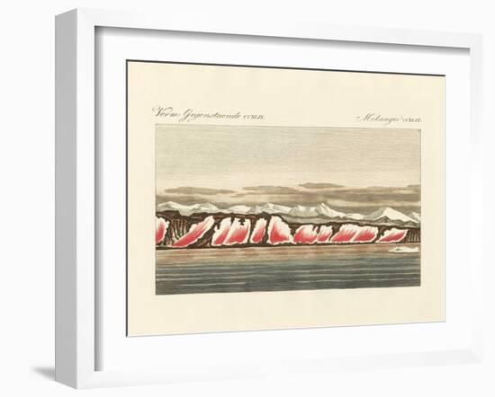 Red-Coloured Snow-null-Framed Giclee Print