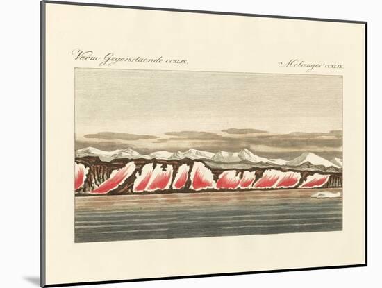 Red-Coloured Snow-null-Mounted Giclee Print