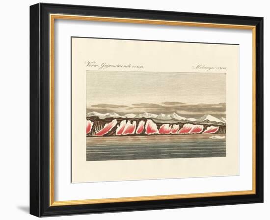 Red-Coloured Snow-null-Framed Giclee Print