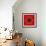Red Concentric Flower Center: Mandala Kaleidoscopic Design-tr3gi-Framed Art Print displayed on a wall