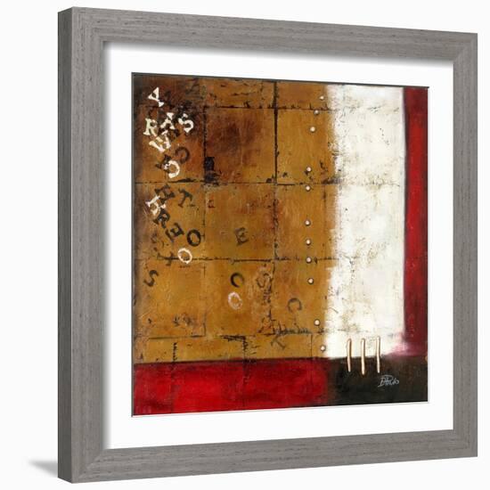 Red Contemporary III-Patricia Pinto-Framed Premium Giclee Print