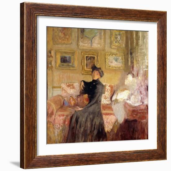 Red Couch; Le Divan Rouge, C.1905-Edouard Vuillard-Framed Giclee Print