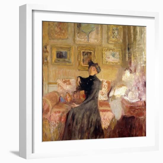 Red Couch; Le Divan Rouge, C.1905-Edouard Vuillard-Framed Giclee Print