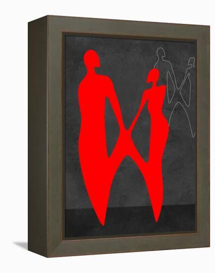 Red Couple 2-Felix Podgurski-Framed Stretched Canvas