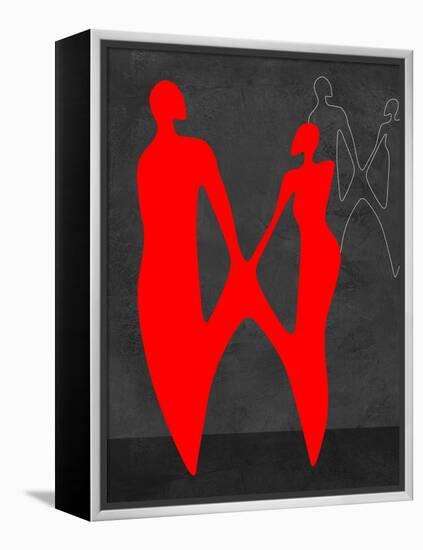 Red Couple 2-Felix Podgurski-Framed Stretched Canvas