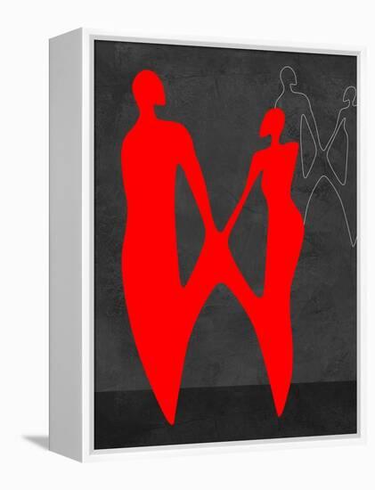 Red Couple 2-Felix Podgurski-Framed Stretched Canvas