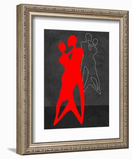 Red Couple Dance-Felix Podgurski-Framed Art Print