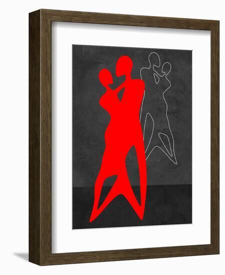 Red Couple Dance-Felix Podgurski-Framed Art Print