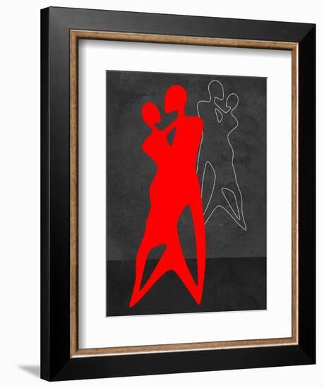 Red Couple Dance-Felix Podgurski-Framed Art Print