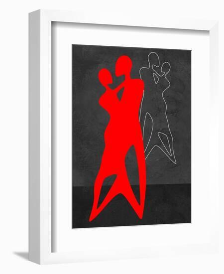 Red Couple Dance-Felix Podgurski-Framed Art Print