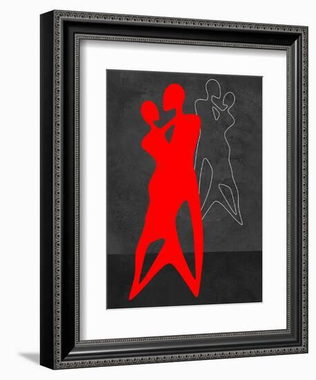 Red Couple Dance-Felix Podgurski-Framed Art Print