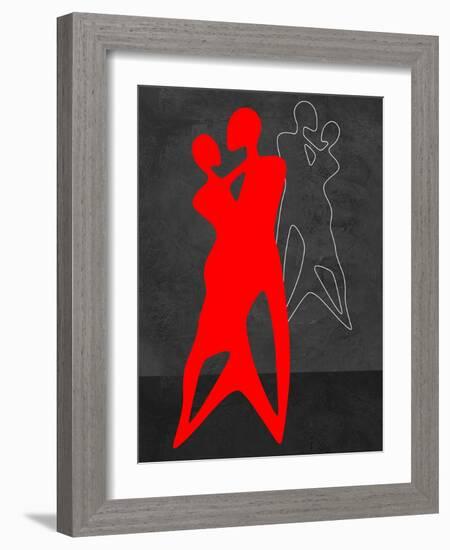 Red Couple Dance-Felix Podgurski-Framed Art Print