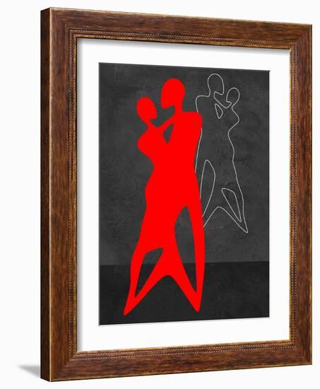 Red Couple Dance-Felix Podgurski-Framed Art Print